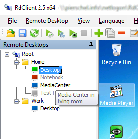 Remote Desktop Pad - Opened